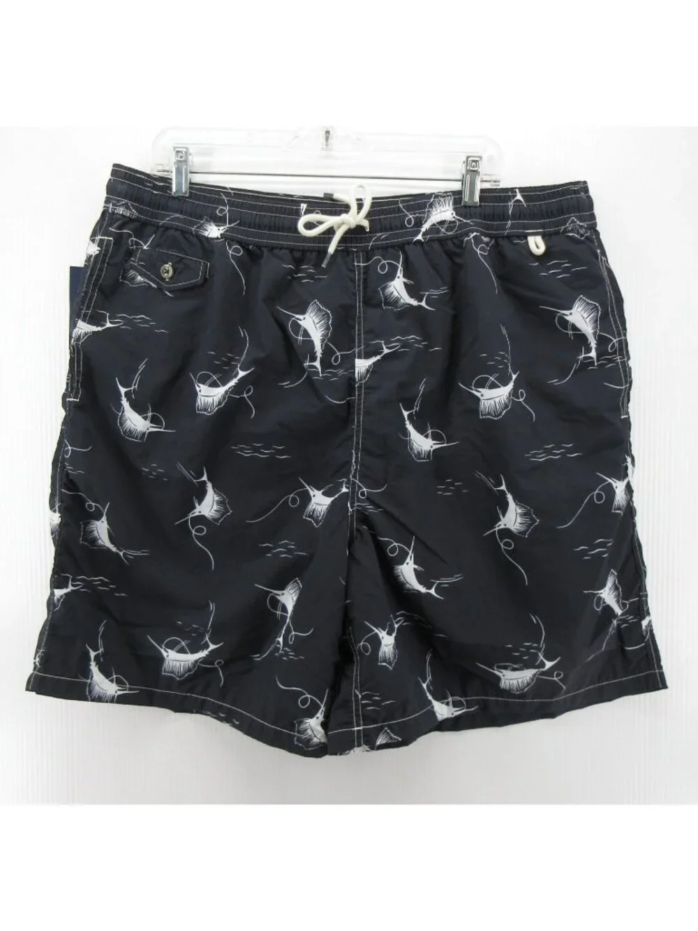 Polo Ralph Lauren Swim Trunks XXL Tall Bathing Suit Marlin Fish AOP